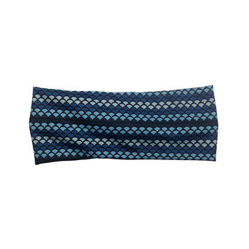 Eco-friendly recycled fabric bright color cross headband Hawaii geometric pattern  soft hair accessories