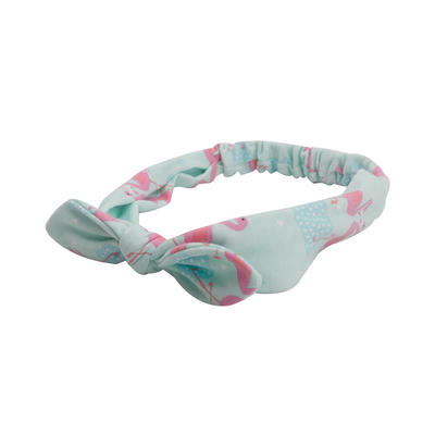 Environmentally friendly organic  fabric flamingo pattern elastic headband